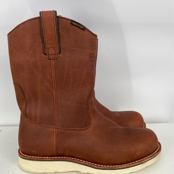 Chippewa Men's Tan Leather Western Boots - Picture 1 of 9